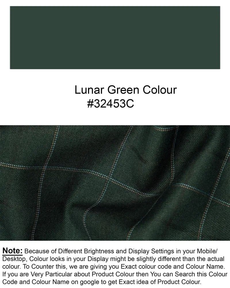 Lunar Green Super Fine Windowpane Woolrich Waistcoat 7