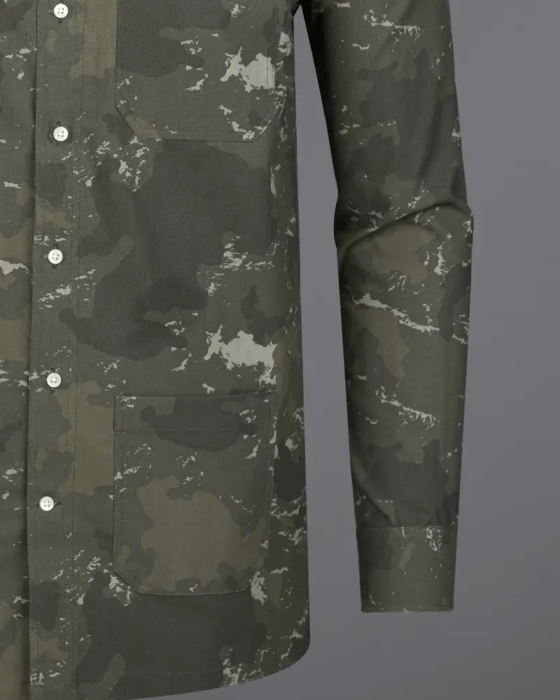 Lunar With Flintt Green And Nebula White Camouflage Royal Oxford Overshirt/Shacket 10