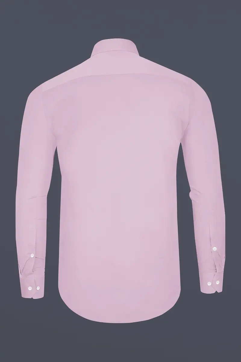 Lustraro-Azalea Pink Subtle Sheen Super Soft Premium Cotton Tuxedo Shirt 7