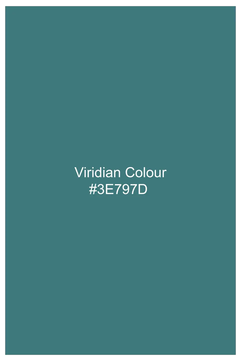 Lustraro-Viridian Green Subtle Sheen Super Soft Premium Cotton Cut Away Collar Dress Shirt 7