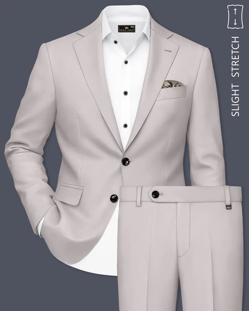Lustre-Cloud Pink Slight Stretch Subtle Sheen Poly-Viscose Single Breasted Suit 1