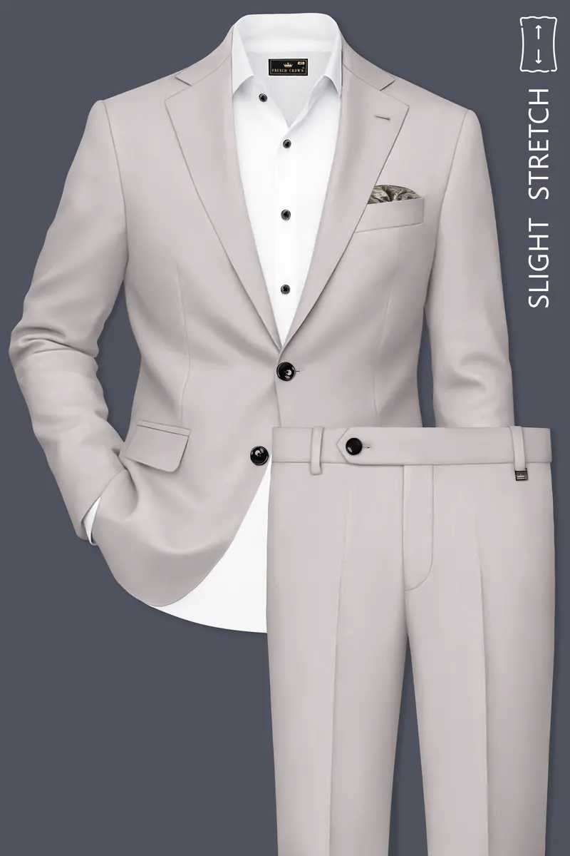 Lustre-Cloud Pink Slight Stretch Subtle Sheen Poly-Viscose Single Breasted Suit 2