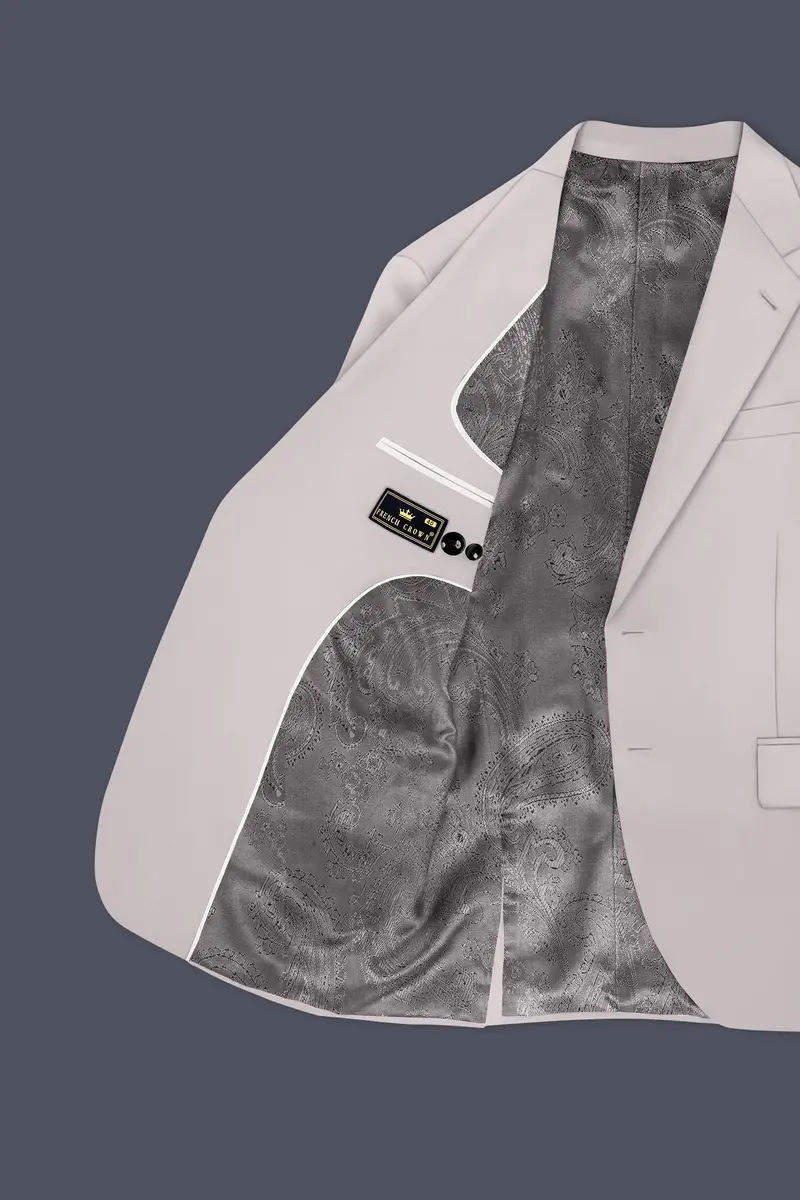 Lustre-Cloud Pink Slight Stretch Subtle Sheen Poly-Viscose Single Breasted Suit 6