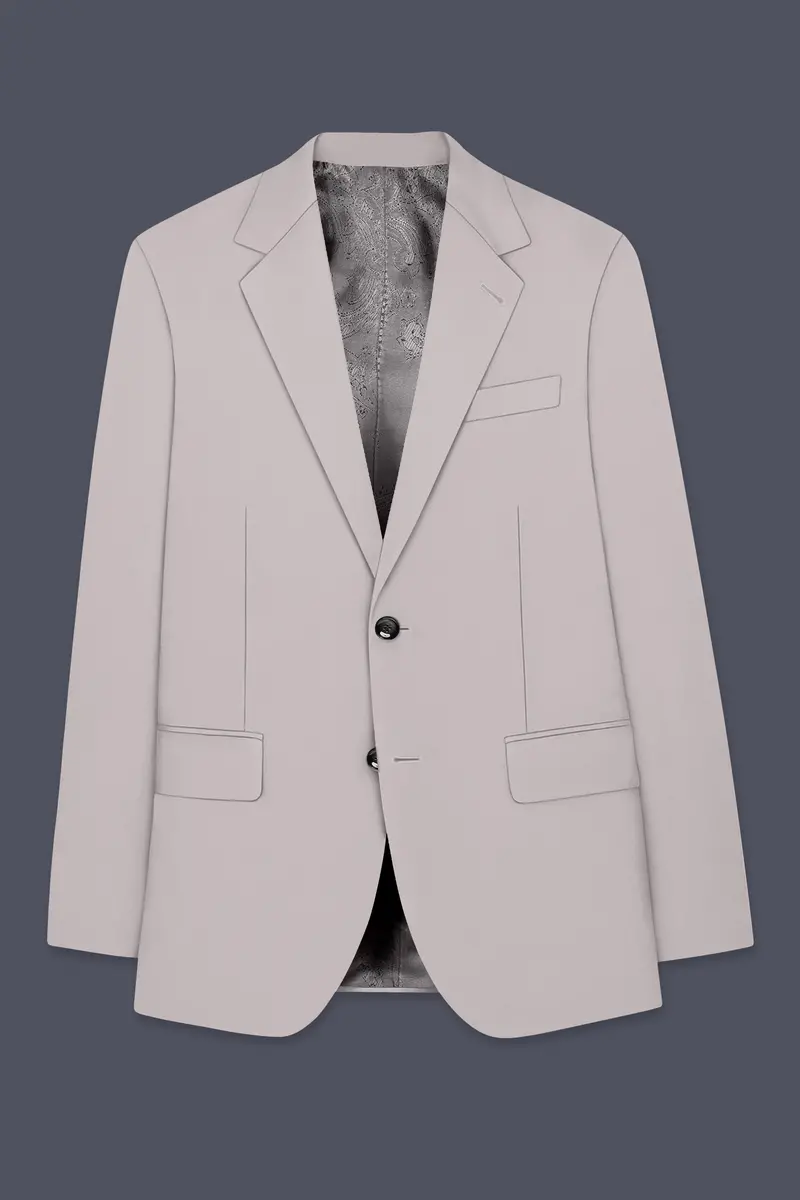 Lustre-Cloud Pink Slight Stretch Subtle Sheen Poly-Viscose Single Breasted Suit 8