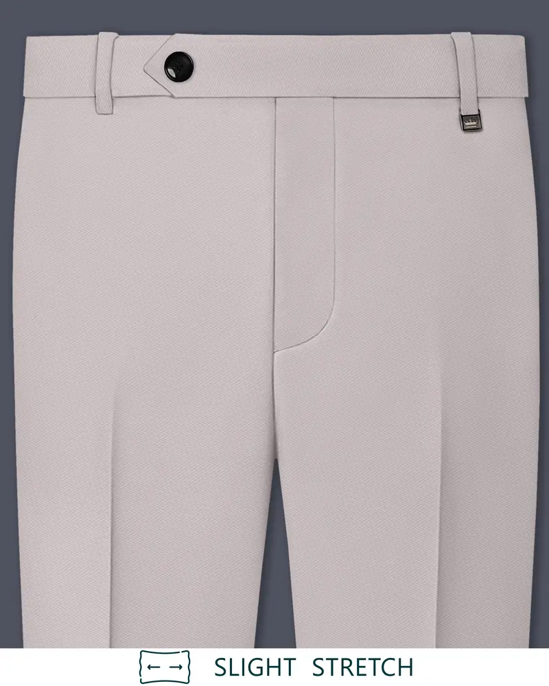 Lustre-Cloud Pink Slight Stretch Subtle Sheen Poly-Viscose Waistband Pant 1