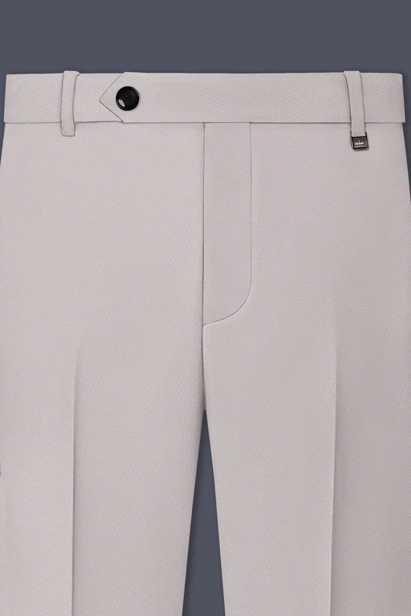 Lustre-Cloud Pink Slight Stretch Subtle Sheen Poly-Viscose Waistband Pant 4