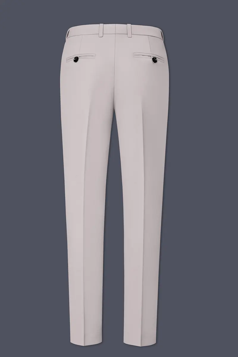 Lustre-Cloud Pink Slight Stretch Subtle Sheen Poly-Viscose Waistband Pant 5