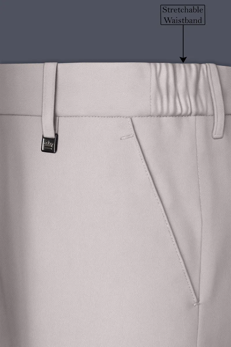 Lustre-Cloud Pink Slight Stretch Subtle Sheen Poly-Viscose Waistband Pant 6