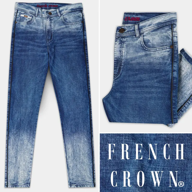Lynch Blue Mid Rise Stretchable Denim 1