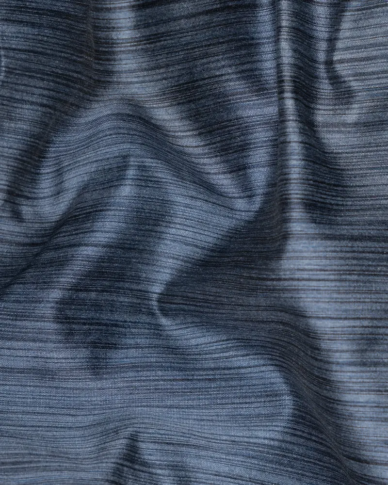 Lynch Blue Textured Nehru Jacket 3