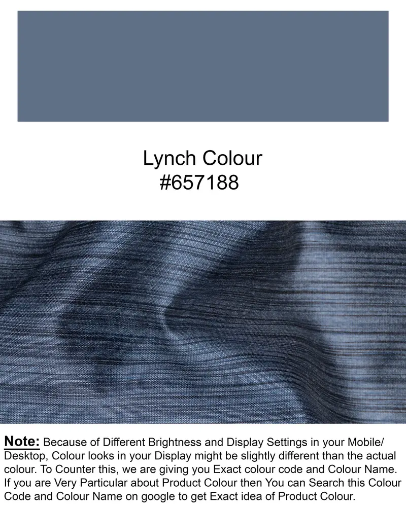 Lynch Blue Textured Nehru Jacket 7