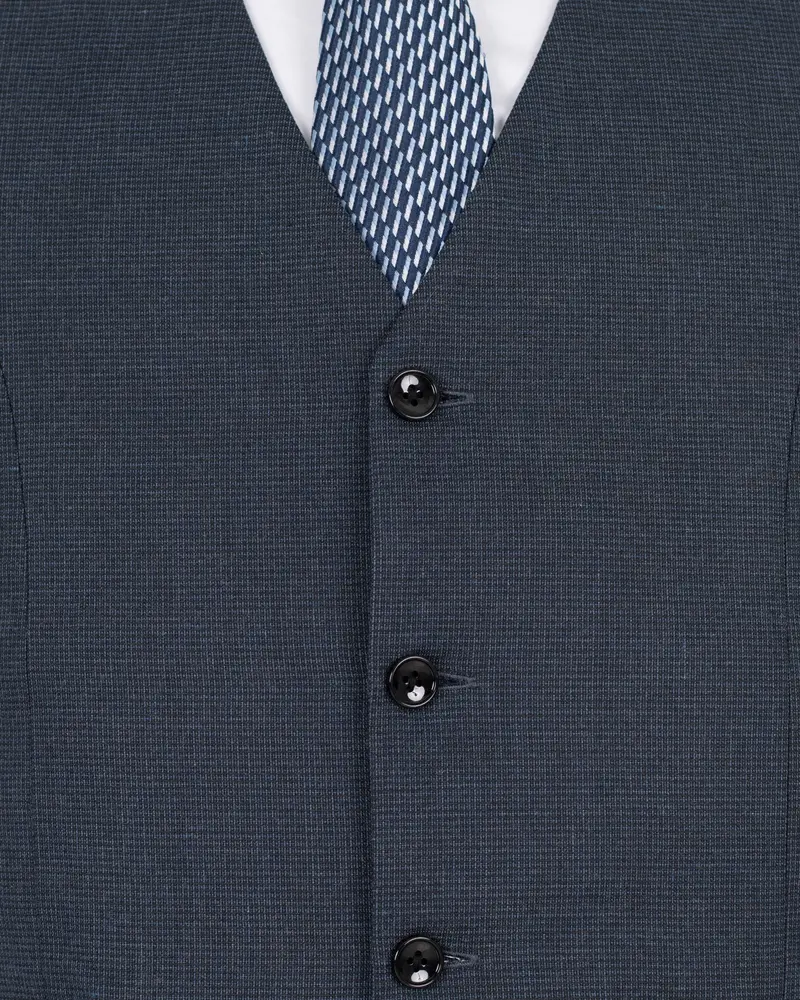 Maco Grey Wool Rich Waistcoat 5