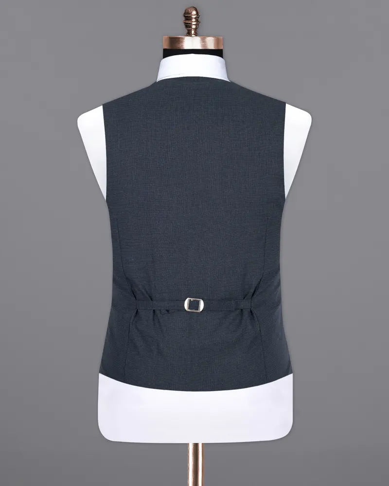Maco Grey Wool Rich Waistcoat 6