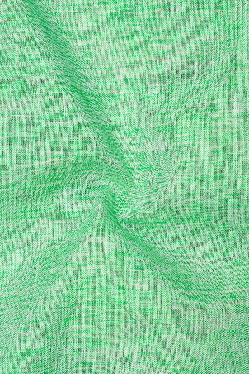Madang Green Luxurious Linen Kurta Shirt 3