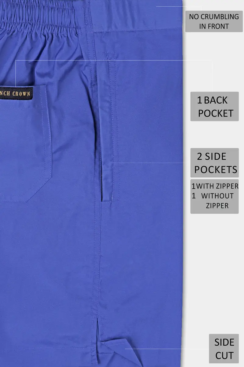Maguerite Blue Premium Cotton Shorts 6