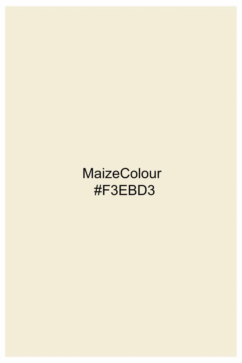 Maize Beige Subtle Sheen Super Soft Premium Cotton Tuxedo Shirt 10