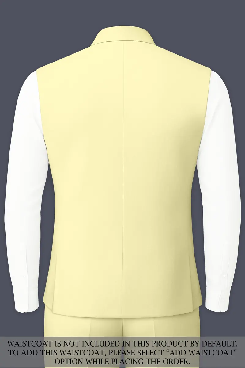 Maize Cream Stretchable Bandhgala Premium Cotton Traveler Suit 16