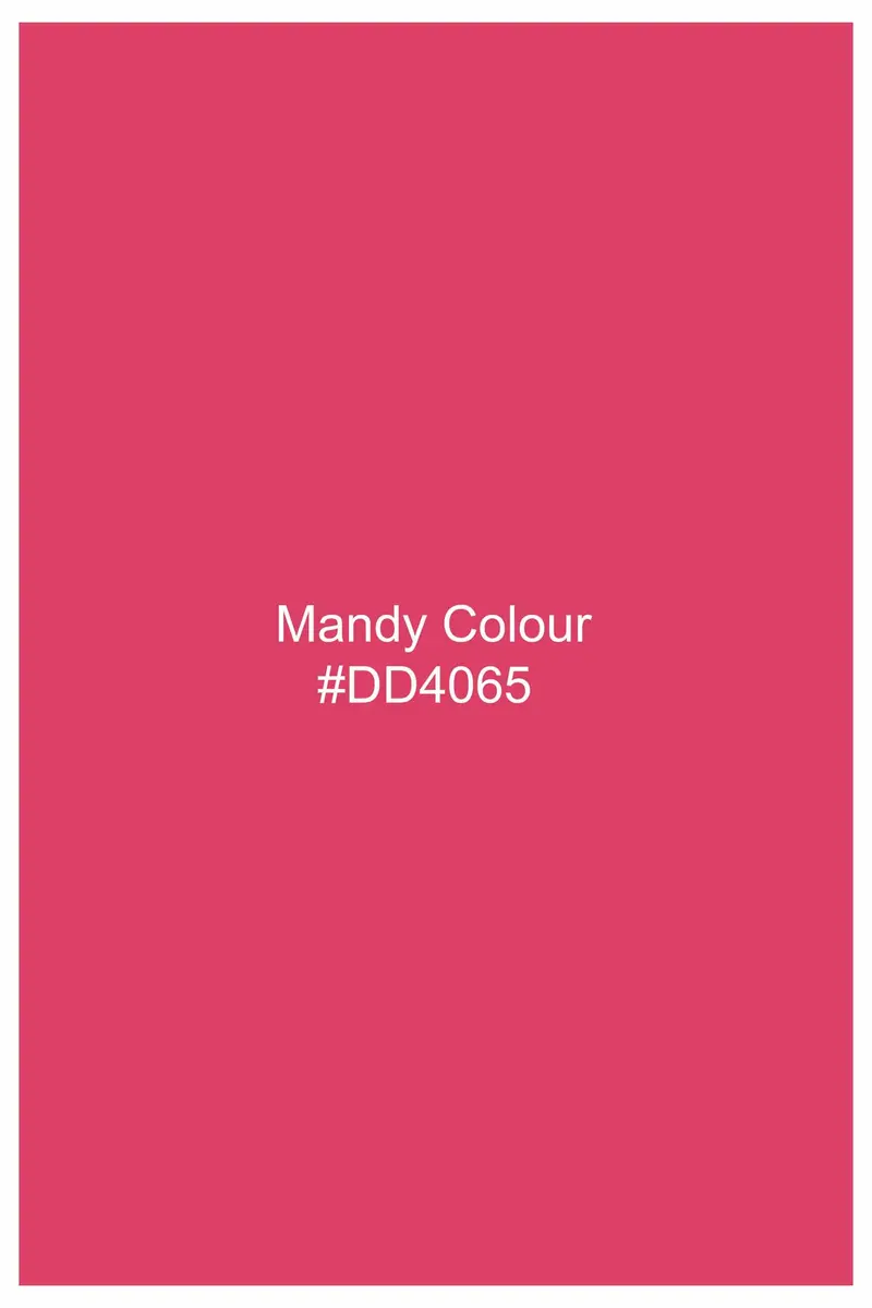 Mandy Pink Dobby Textured Premium Giza Cotton Shirt 5
