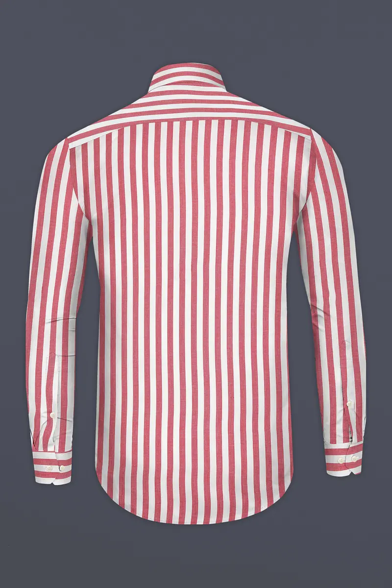 Mandy Pink With White Striped Dobby Shirt 5