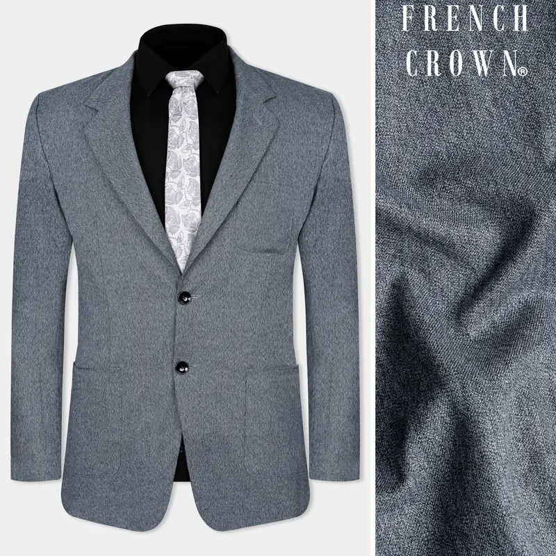 Marengo Gray Premium Cotton Blazer 1