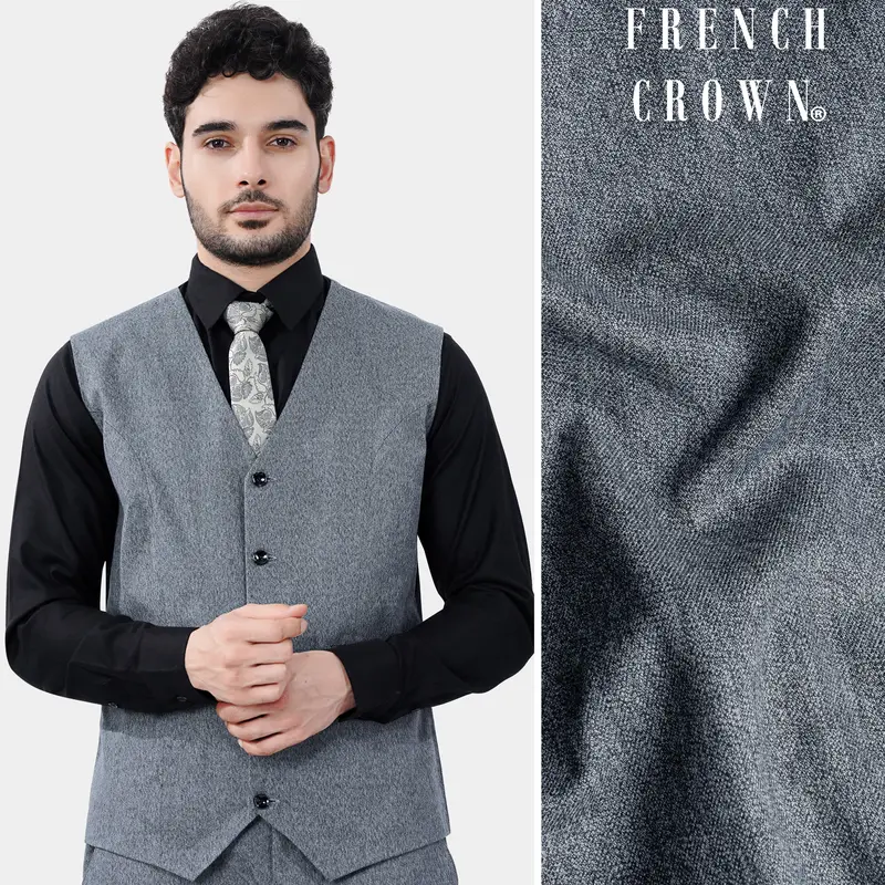 Marengo Gray Premium Cotton Waistcoat 1