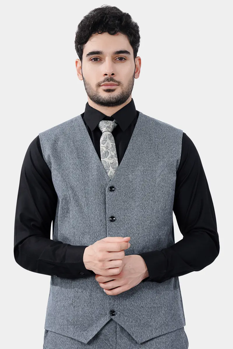 Marengo Gray Premium Cotton Waistcoat 2