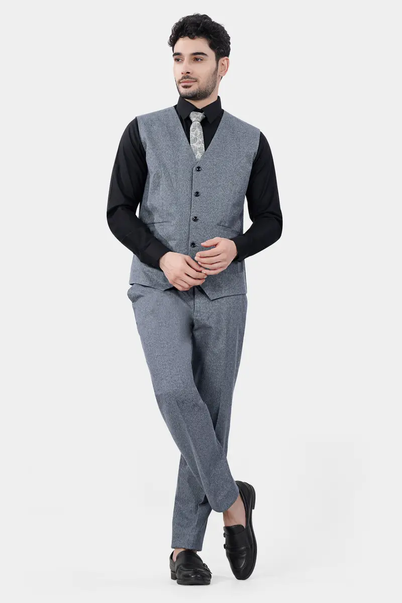 Marengo Gray Premium Cotton Waistcoat 5