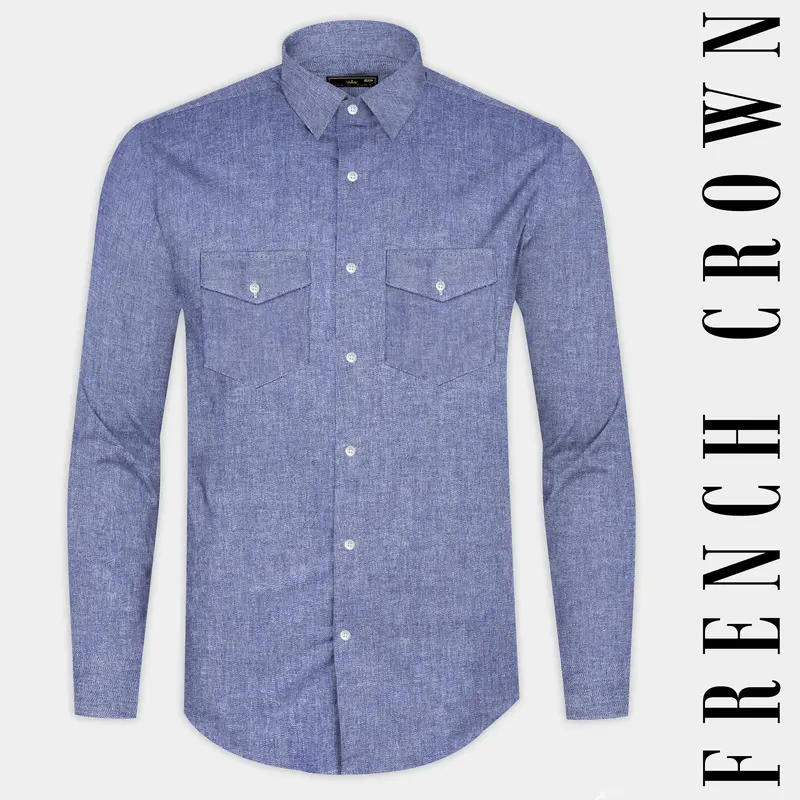 Marguerite Blue Royal Oxford Cotton Shirt 1