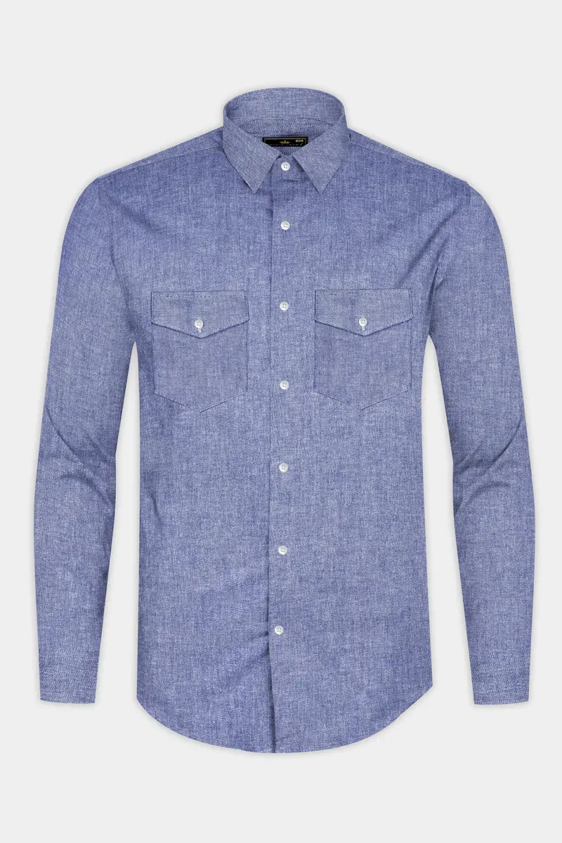 Marguerite Blue Royal Oxford Cotton Shirt 2