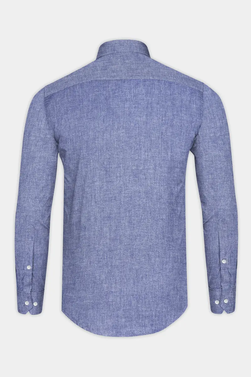 Marguerite Blue Royal Oxford Cotton Shirt 6