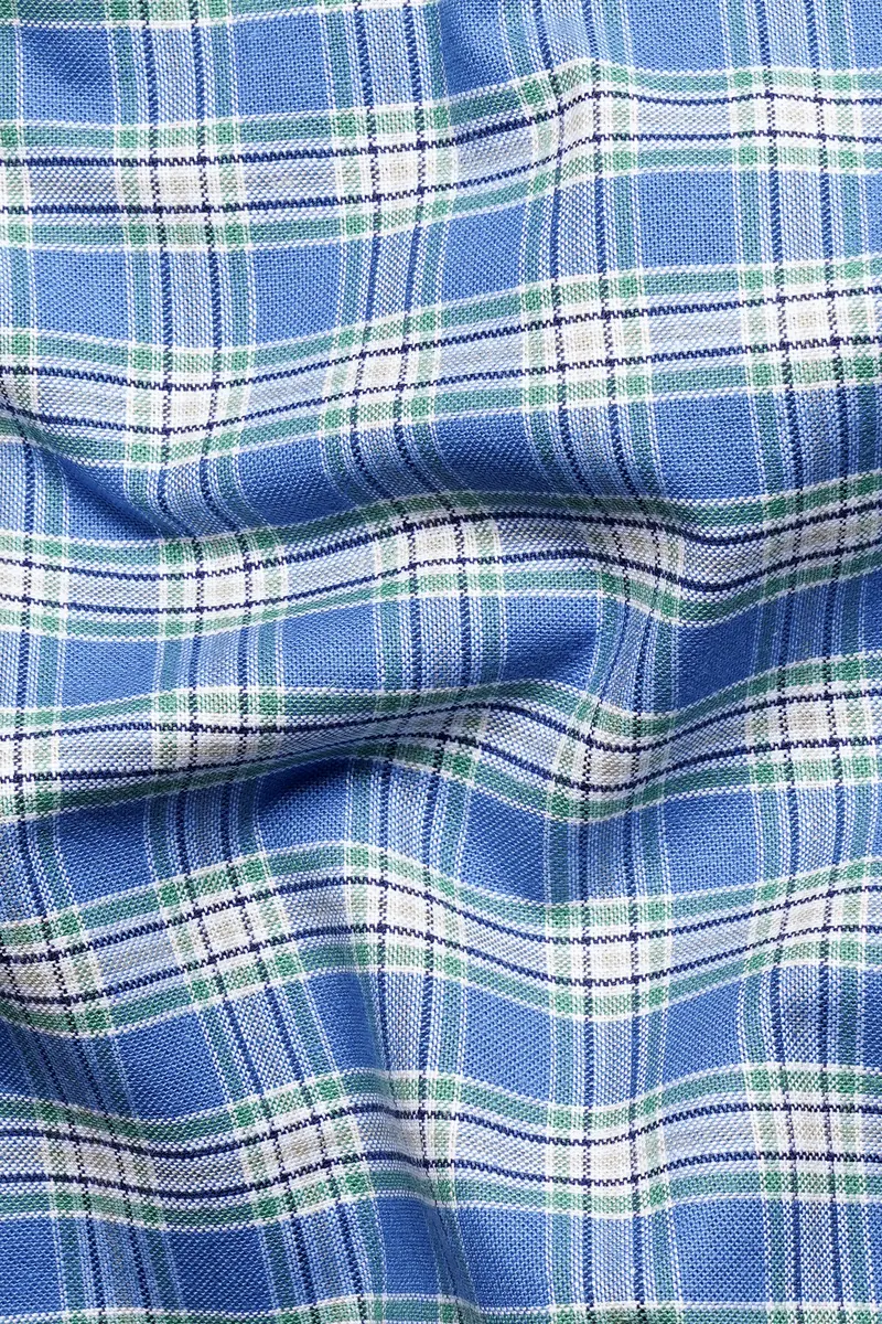 Mariner Blue And White Checkered Royal Oxford Shirt 2