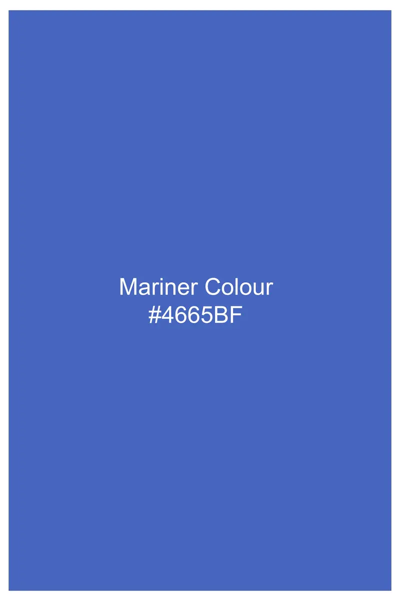 Mariner Blue Dobby Textured Premium Giza Cotton Boxer 7