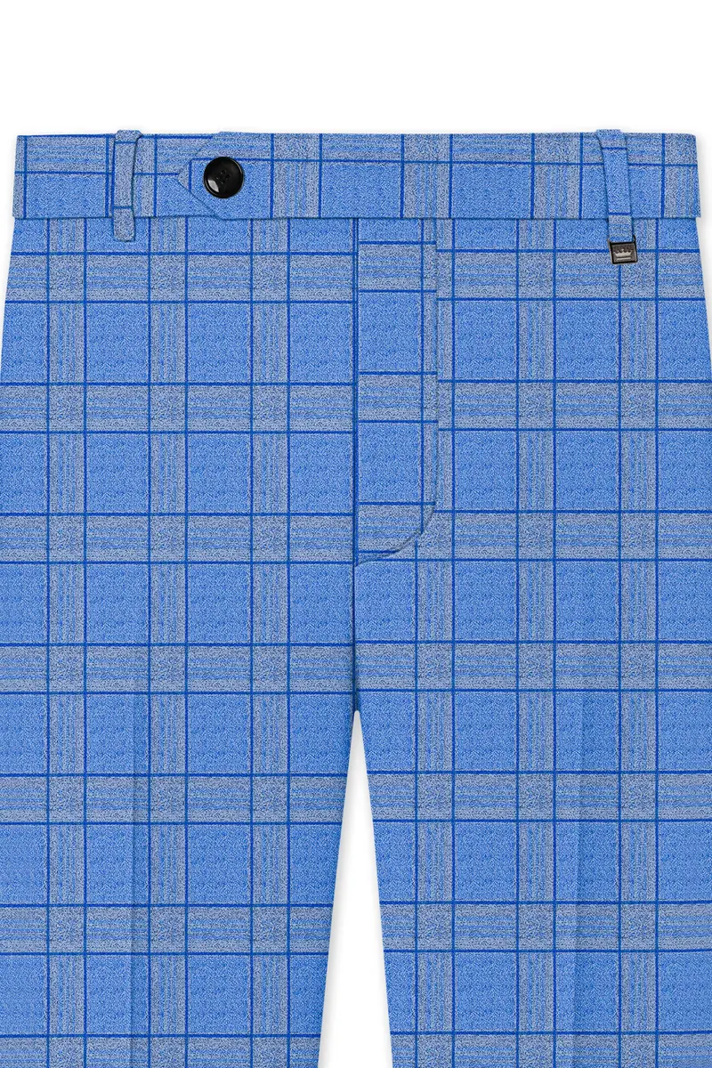 Mariner-Danube Blue Wool Blend Double Breasted Suit 12