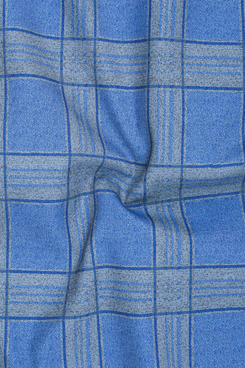 Mariner-Danube Blue Wool Blend Double Breasted Suit 3
