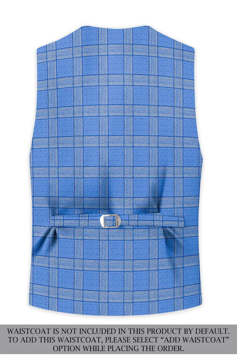 Mariner-Danube Blue Wool Blend Single Breasted Suit 17