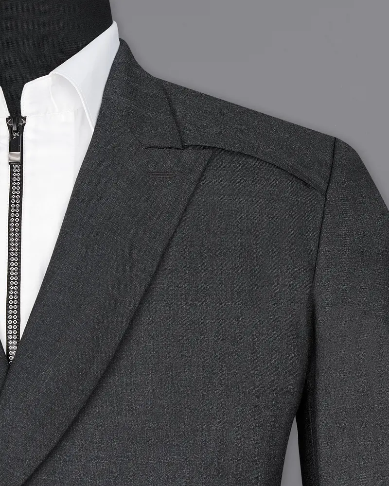Marlin Gray Double Breasted Designer Overcoat 6