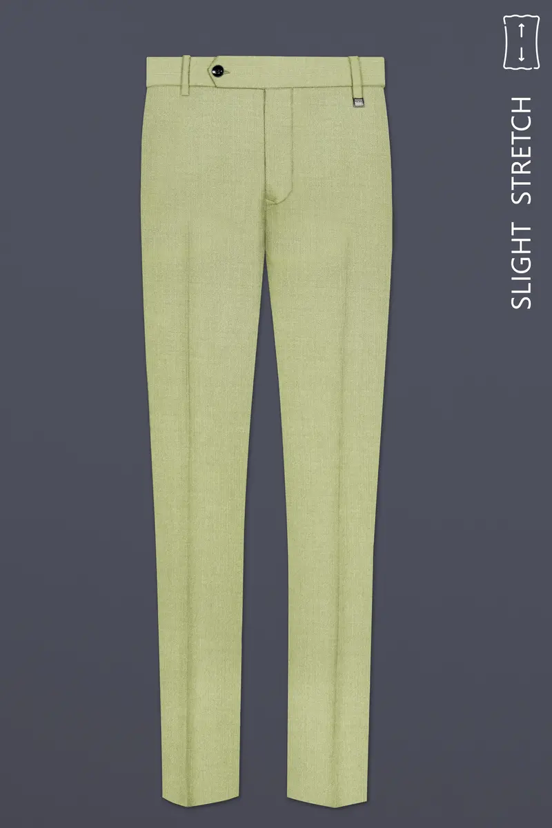Marsh-Swamp Green Solid Wool Rich Single Breasted Slight Stretch Suit 13