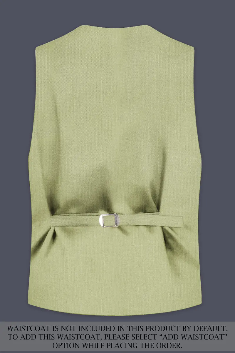 Marsh-Swamp Green Solid Wool Rich Single Breasted Slight Stretch Suit 17