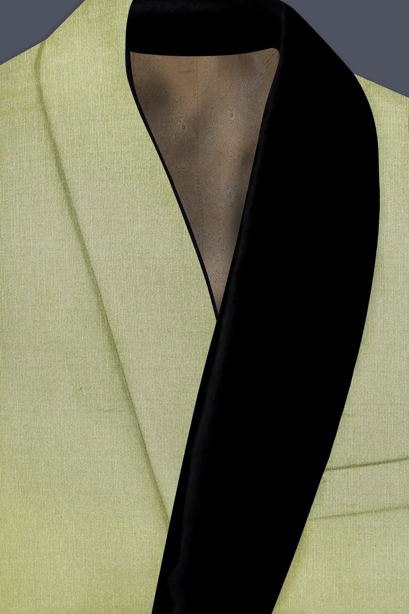 Marsh-Swamp Green Wool Rich Tuxedo Slight Stretch Blazer 4