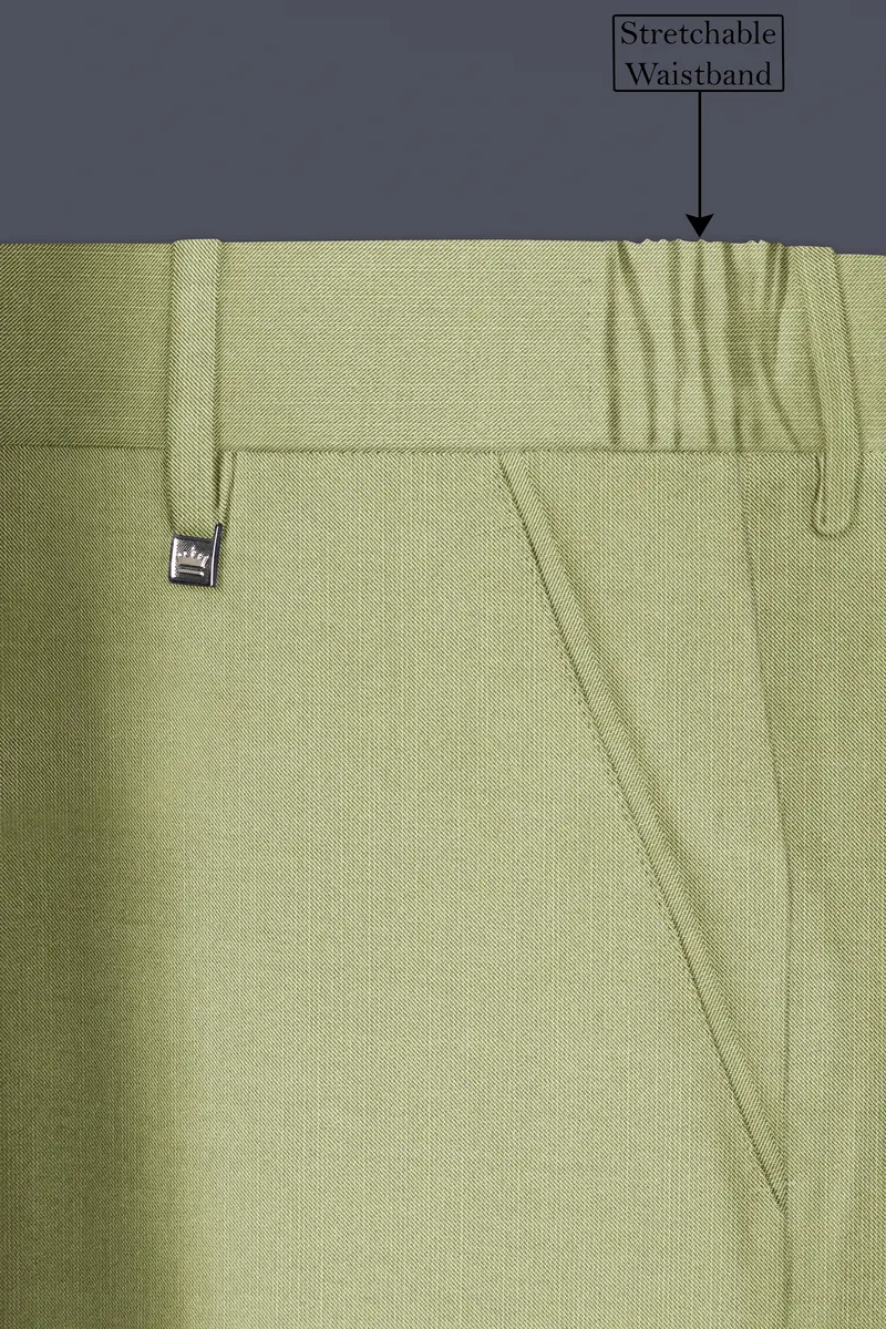 Marsh-Swamp Green Wool Rich Tuxedo Slight Stretch Suit 15