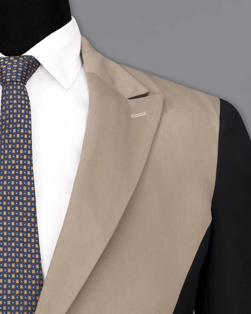 Martini Brown And Black Premium Cotton Designer Suit 7