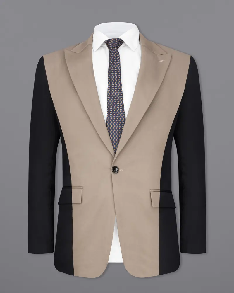 Martini Brown And Black Premium Cotton Designer Suit 9