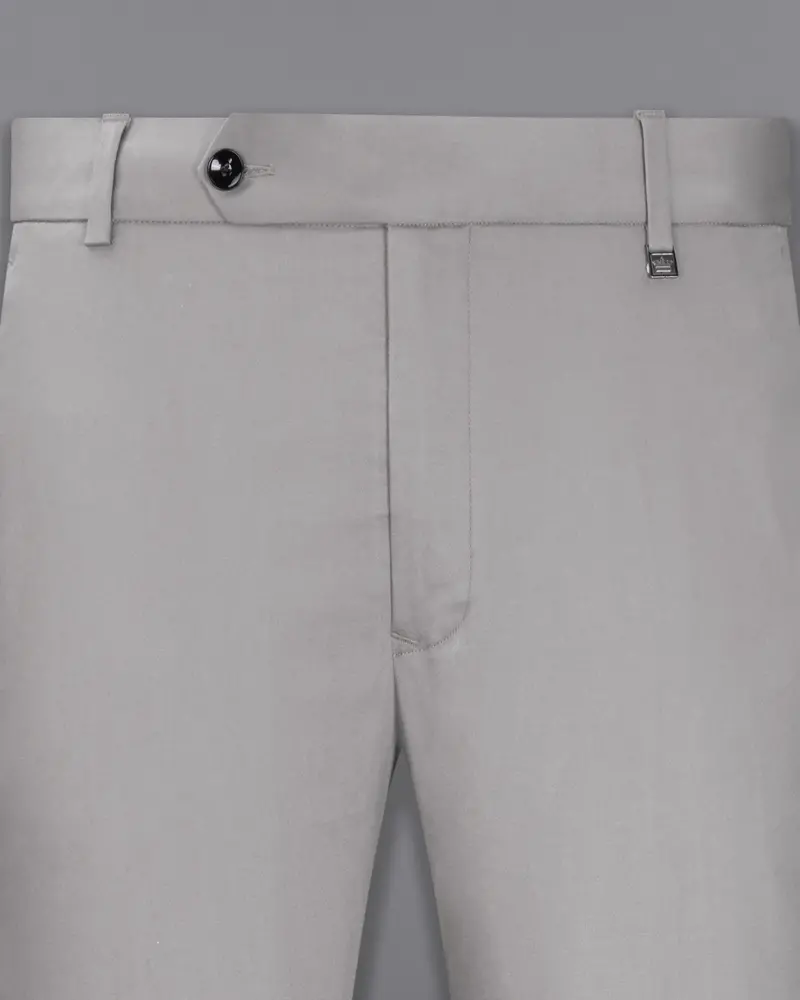 Martini Gray Stretchable Double Breasted Premium Cotton Traveler Suit 12