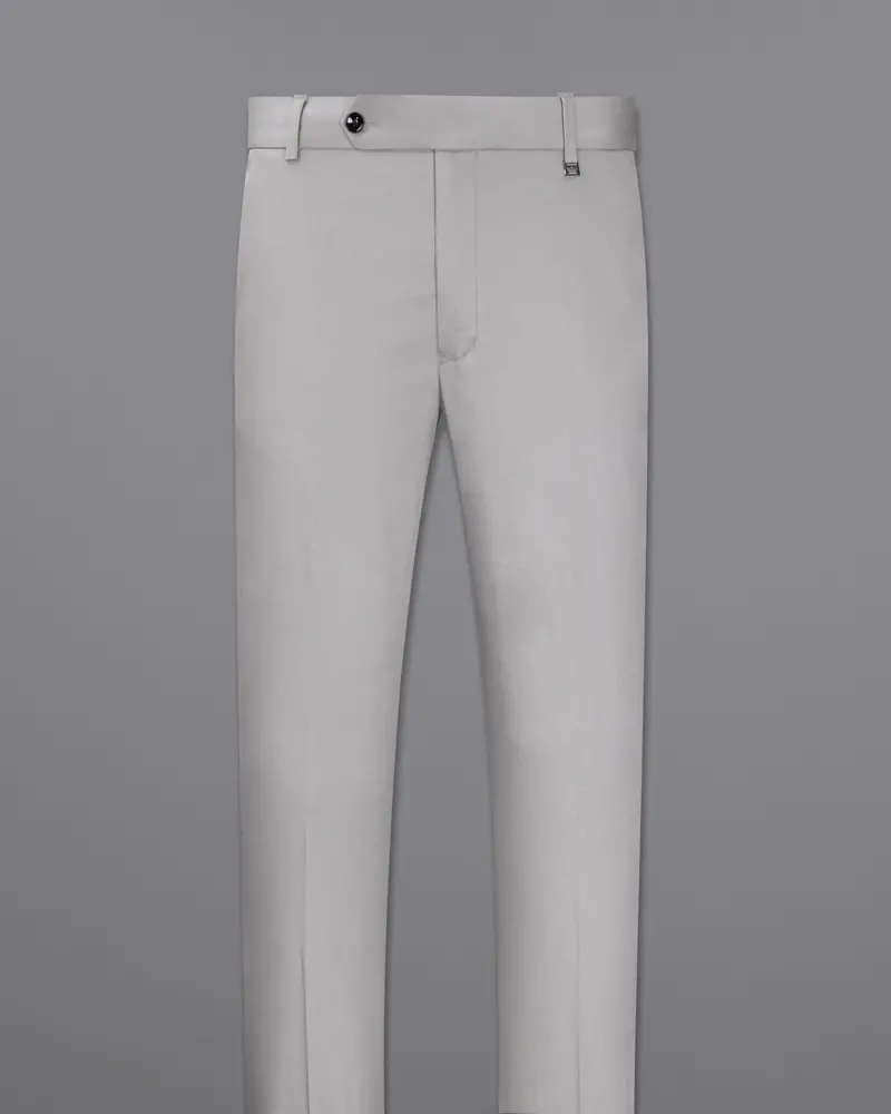 Martini Gray Stretchable Double Breasted Premium Cotton Traveler Suit 13