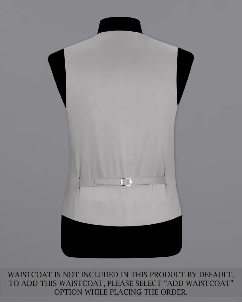 Martini Gray Stretchable Double Breasted Premium Cotton Traveler Suit 17