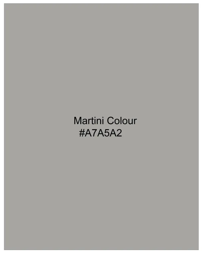 Martini Gray Stretchable Double Breasted Premium Cotton Traveler Suit 20