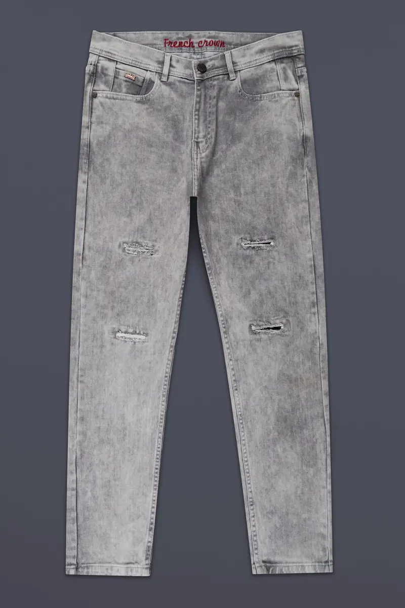 Martini Gray Whickering Washed Stretchable Denim 2
