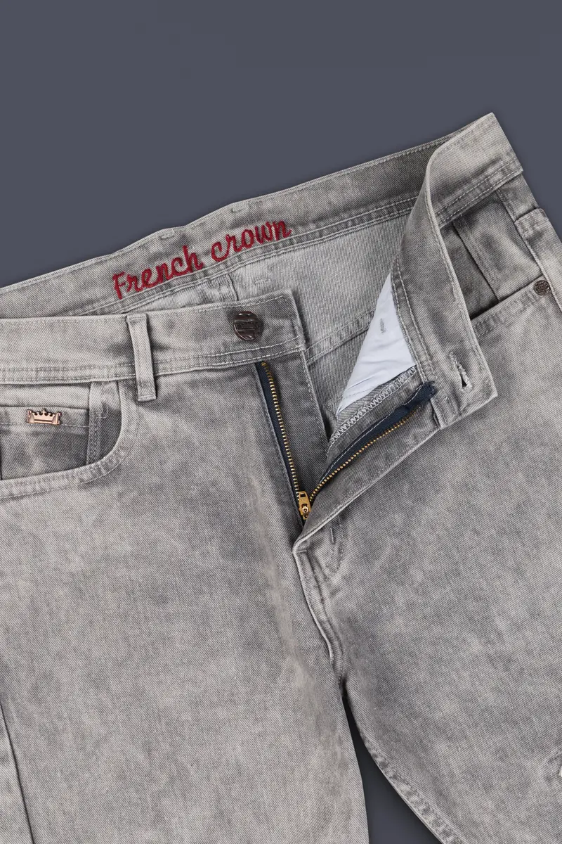 Martini Gray Whickering Washed Stretchable Denim 6
