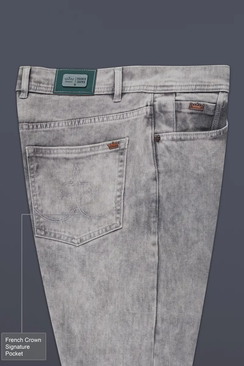 Martini Gray Whickering Washed Stretchable Denim 7