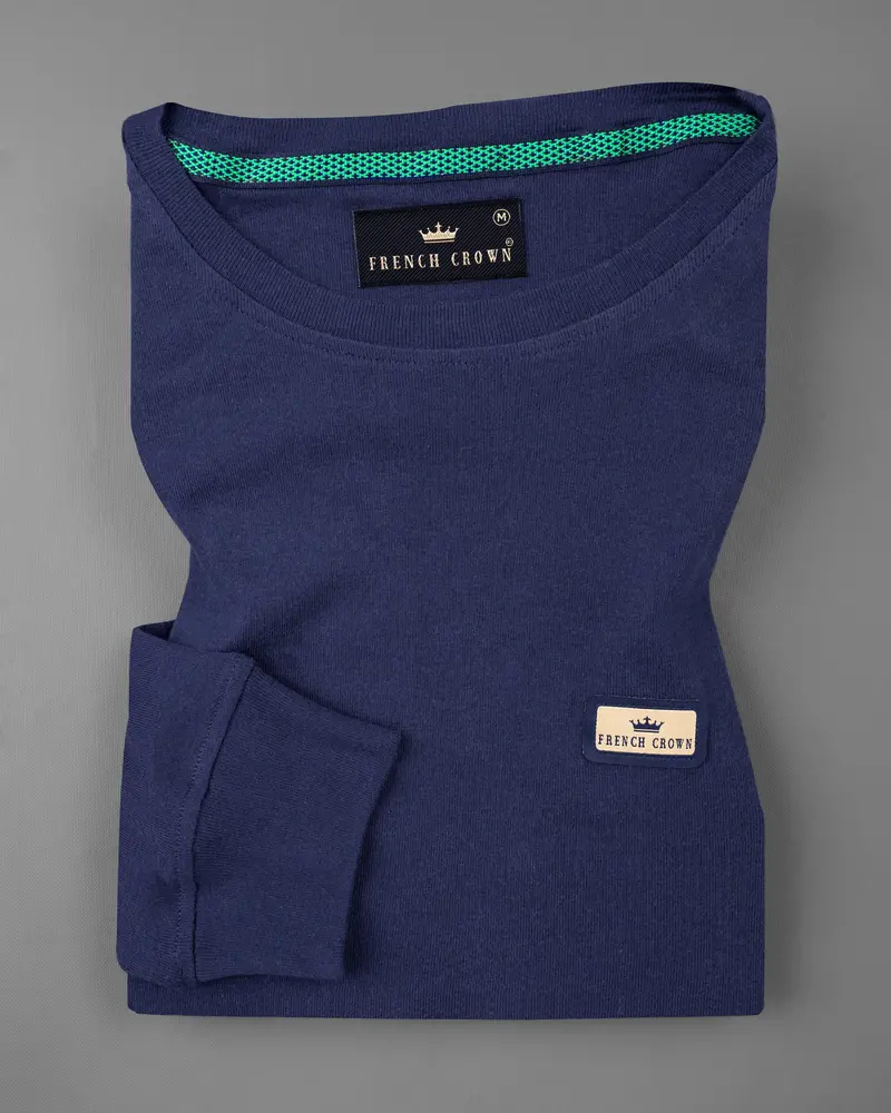 Martinique Blue Full Sleeve Premium Cotton Jersey Sweatshirt 2